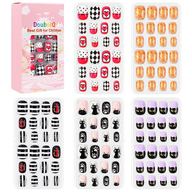New Cartoon Candy Children's Nails- 5 packs