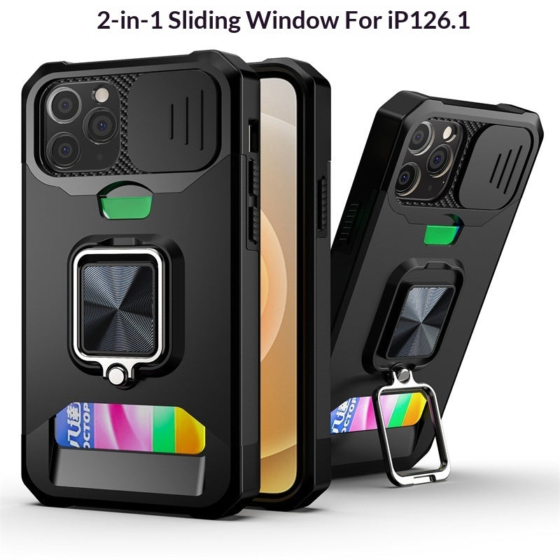 Iphone Case with Sliding-window Card-insert