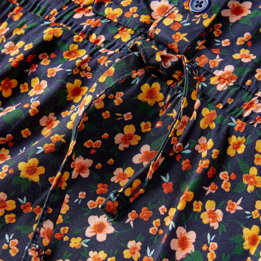 Children's long sleeved flowered dress