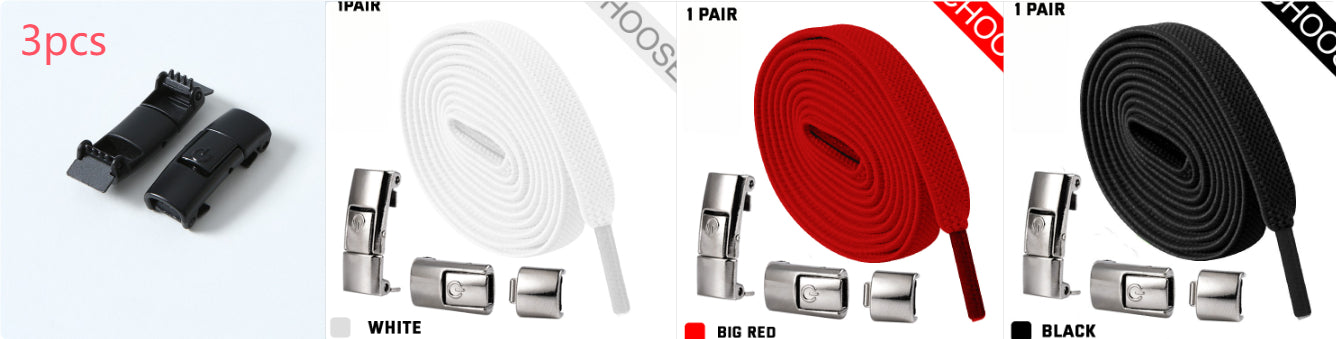 Press Lock Elastic Shoelaces