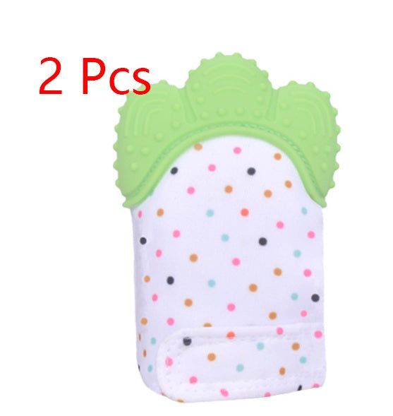Baby teether silicone molar glove