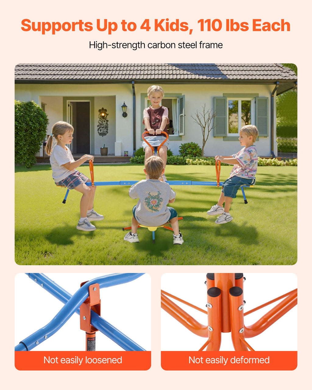 2-4 Kids Rotating Seesaw