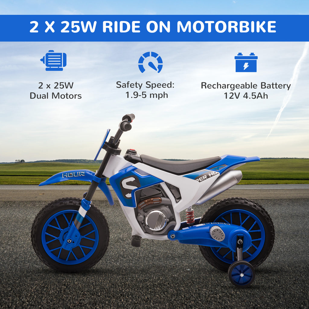 12V Kids Motorcycle w/ Treaded Tires