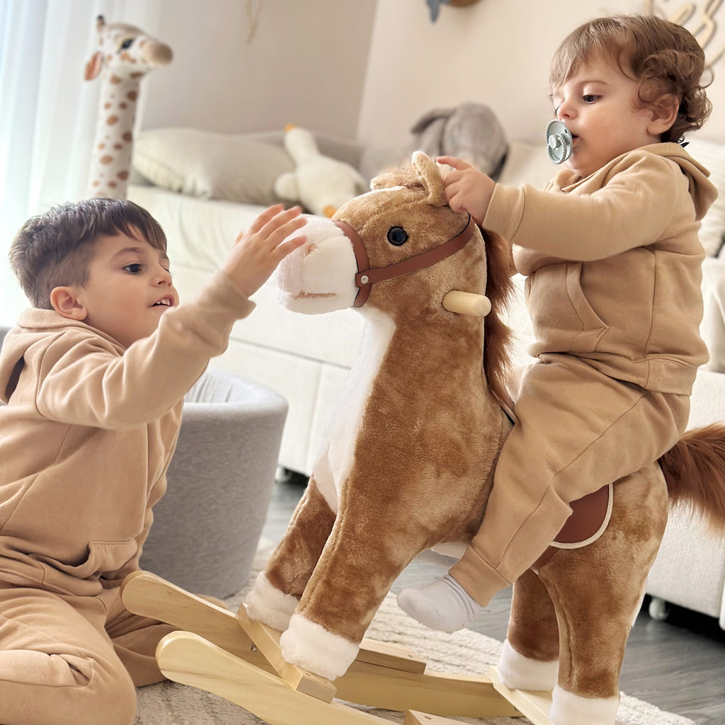 Rocking Horse with Sounds, Moving Mouth, Wagging Tail