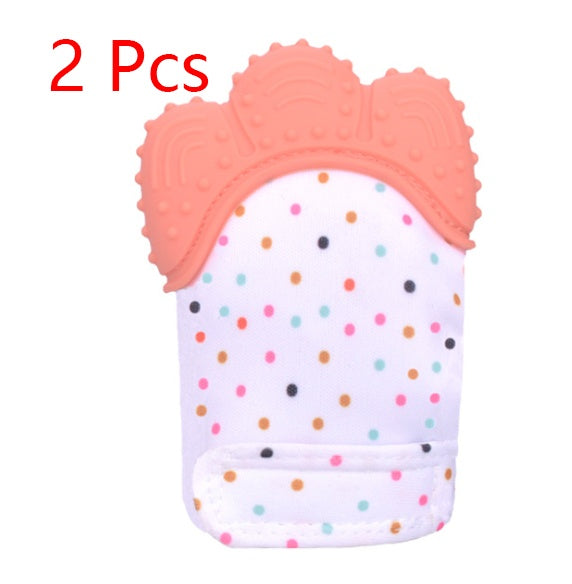 Baby teether silicone molar glove