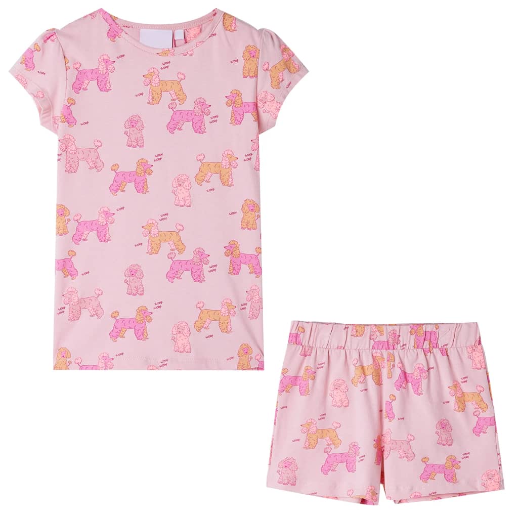 Children's pajamas with short sleeves