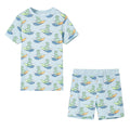 Children's Surfing Dinosaur short-sleeved pajamas