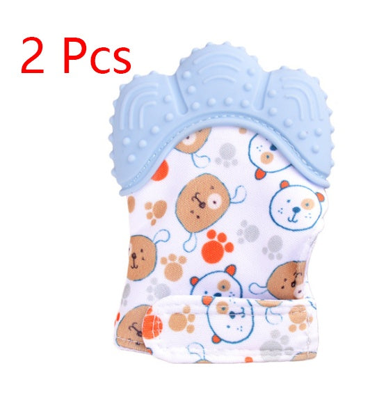 Baby teether silicone molar glove