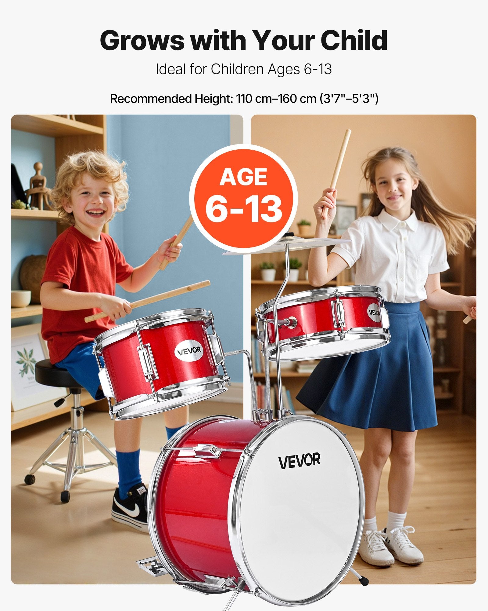 Beginner 3 pc. Drums Set
