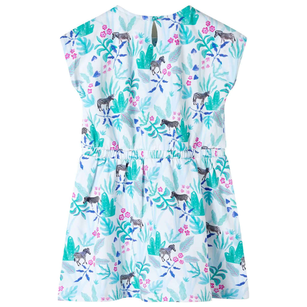 Girls dress with Zebra and flowers