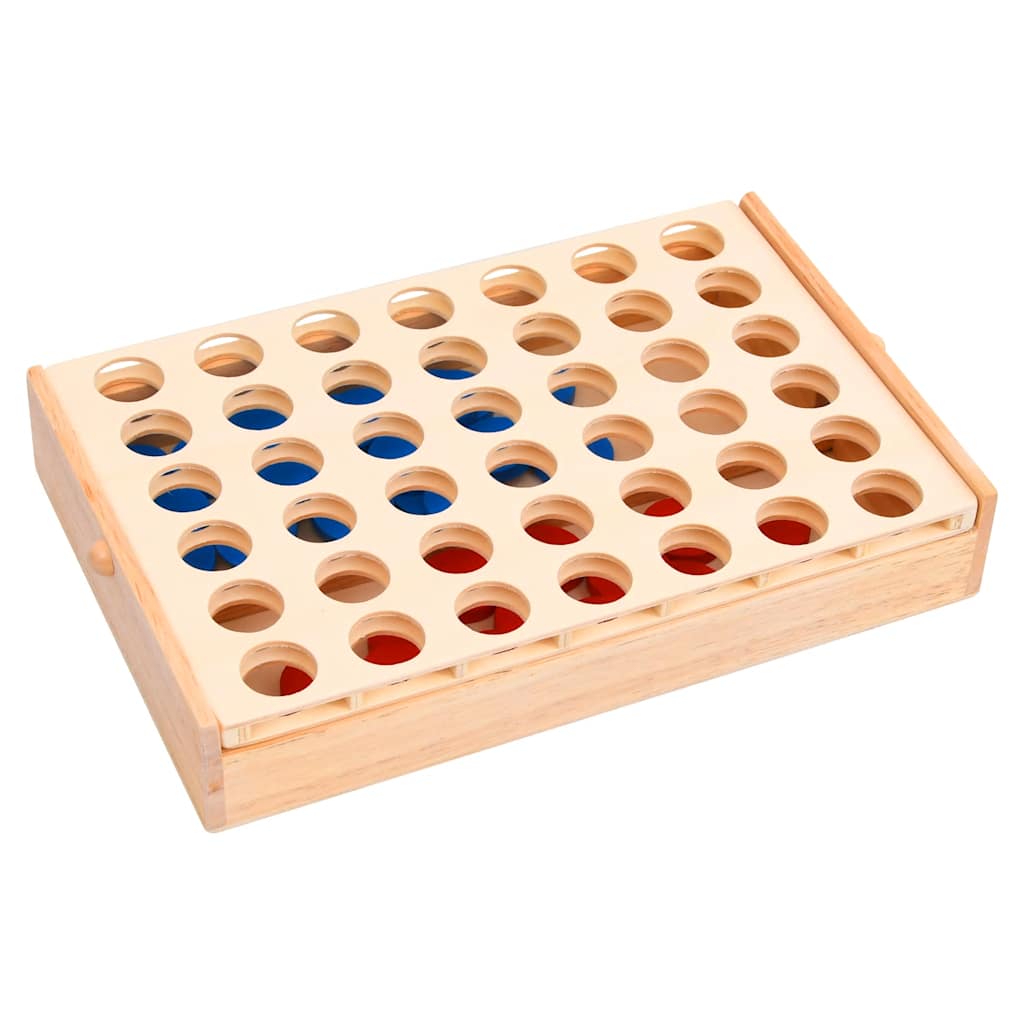 Connect Four Game Solid Wood