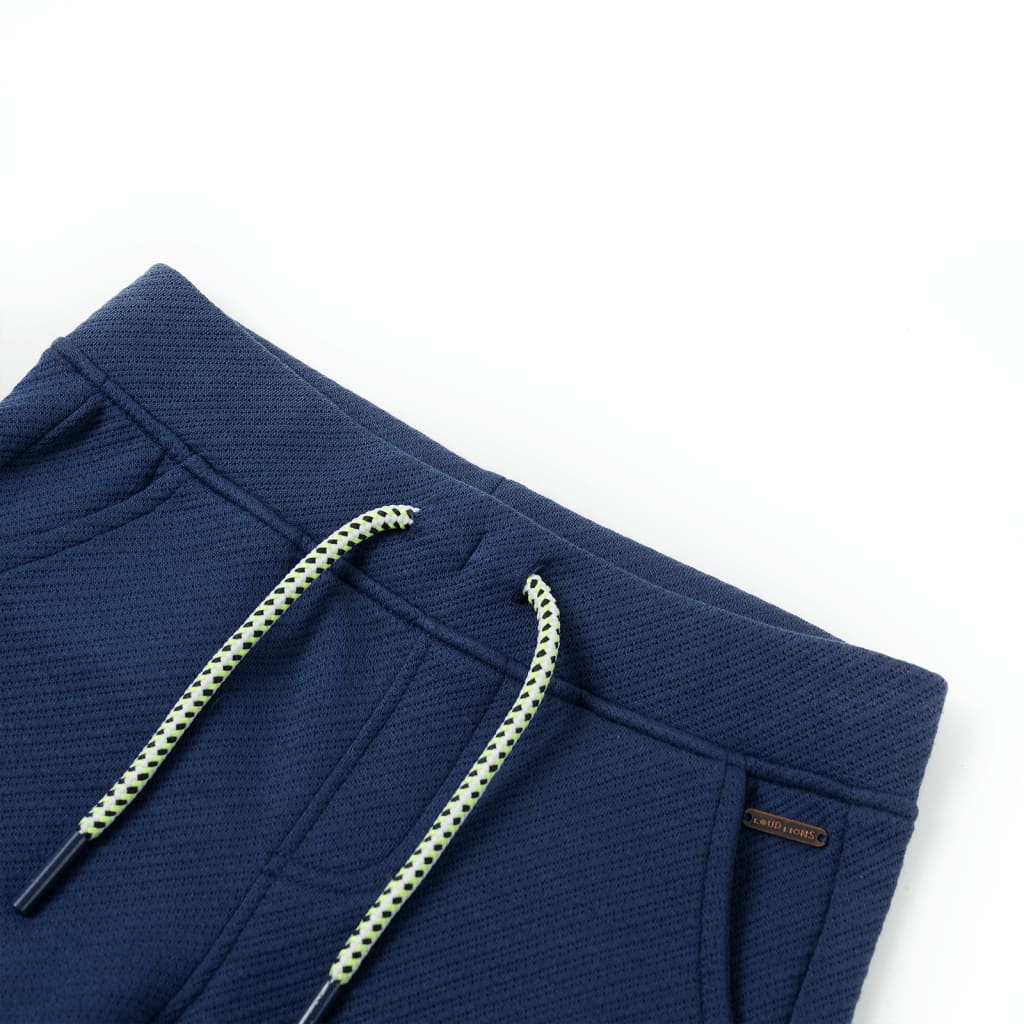 Children's shorts with drawstring, dark blue