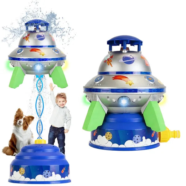 360° Rotating UFO Sprinkler with LED Lights