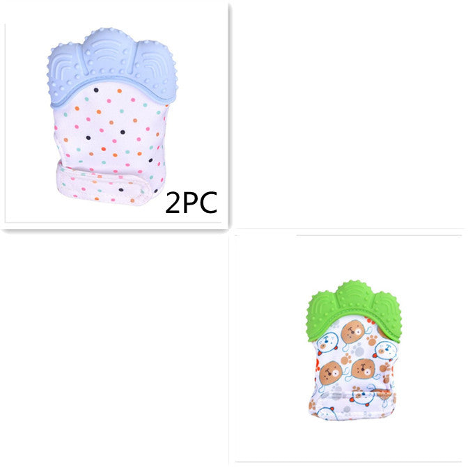 Baby teether silicone molar glove