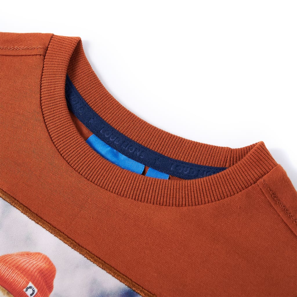Children's bear with camera long-sleeved shirt