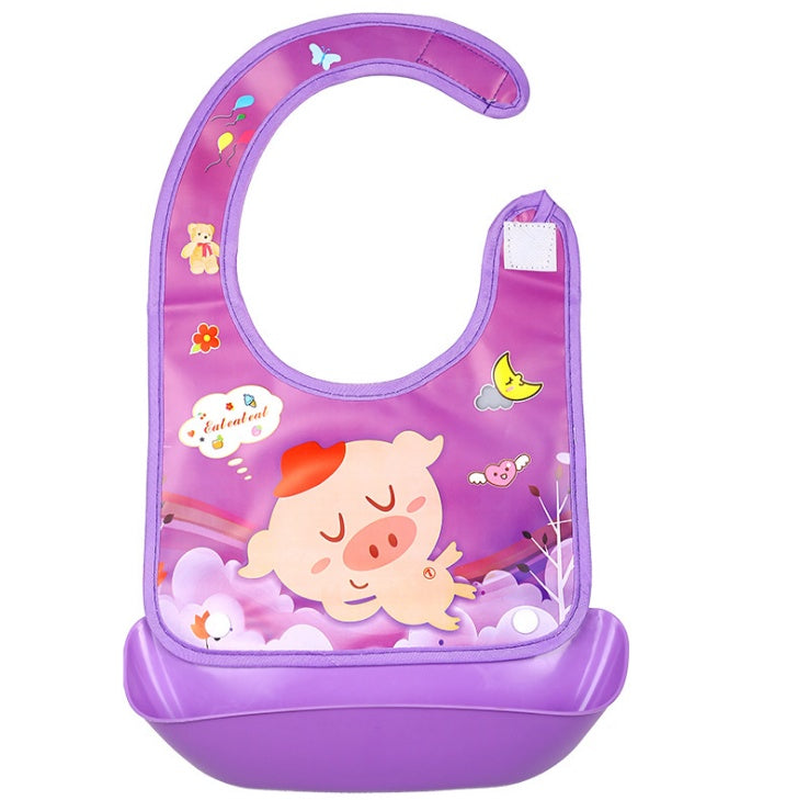 Cartoon Waterproof silicone Bib