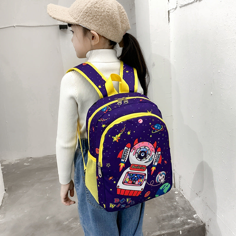 Nylon cartoon kids backpack