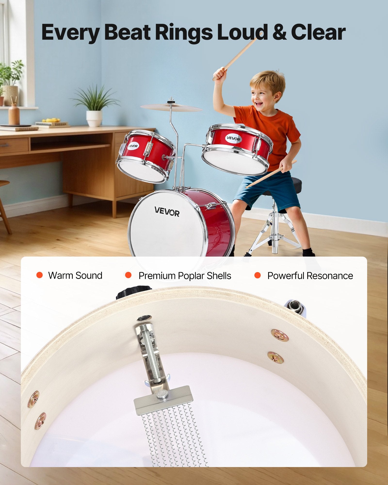 Beginner 3 pc. Drums Set
