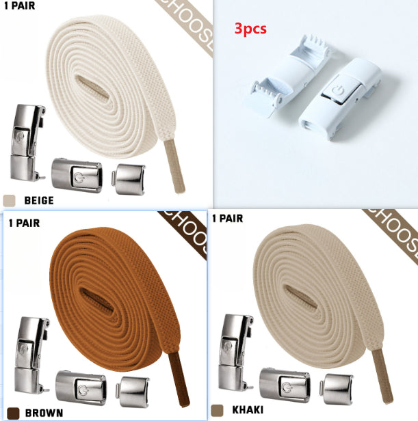 Press Lock Elastic Shoelaces