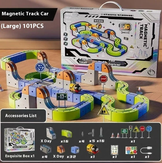 Children's Cube Track Building Blocks
