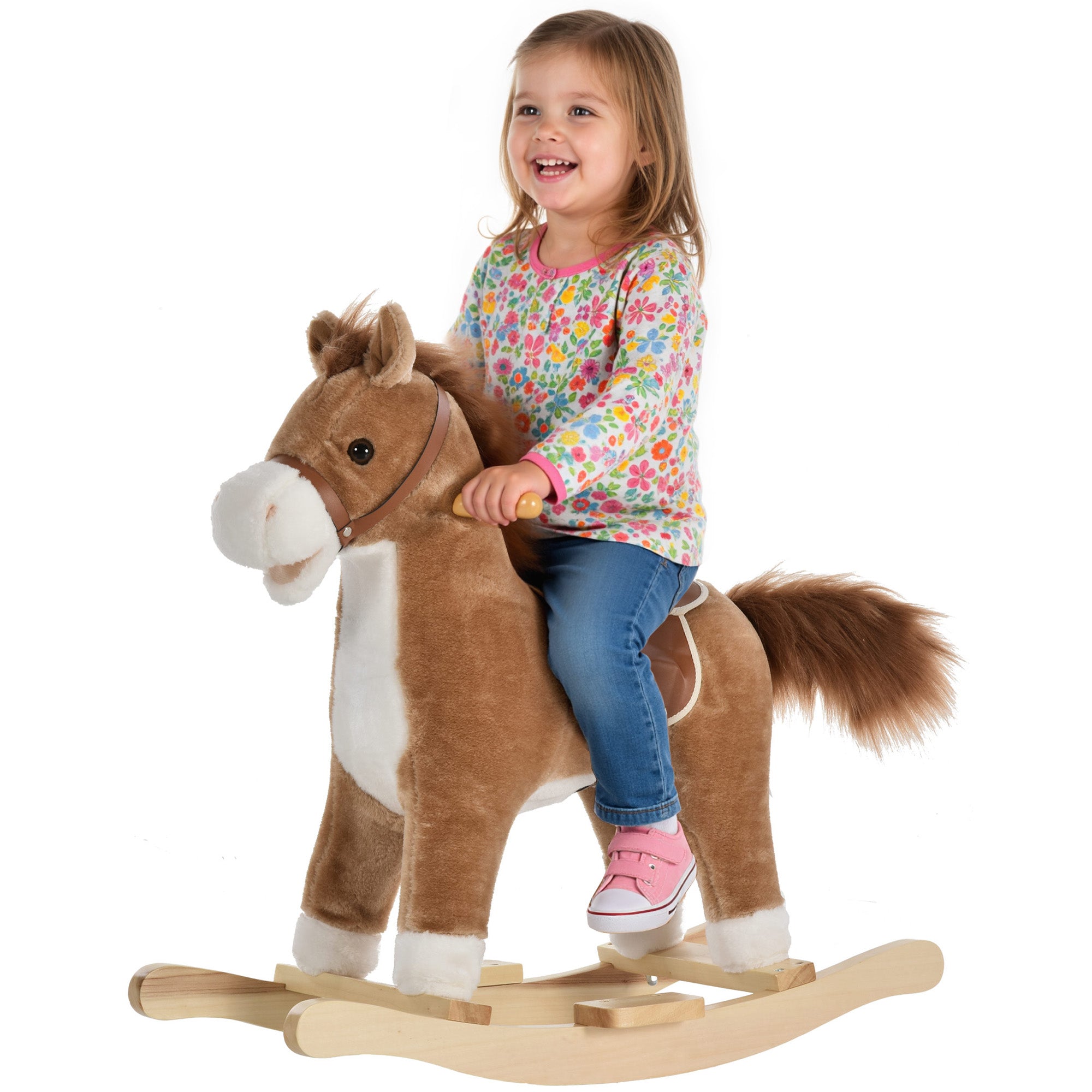 Rocking Horse with Sounds, Moving Mouth, Wagging Tail