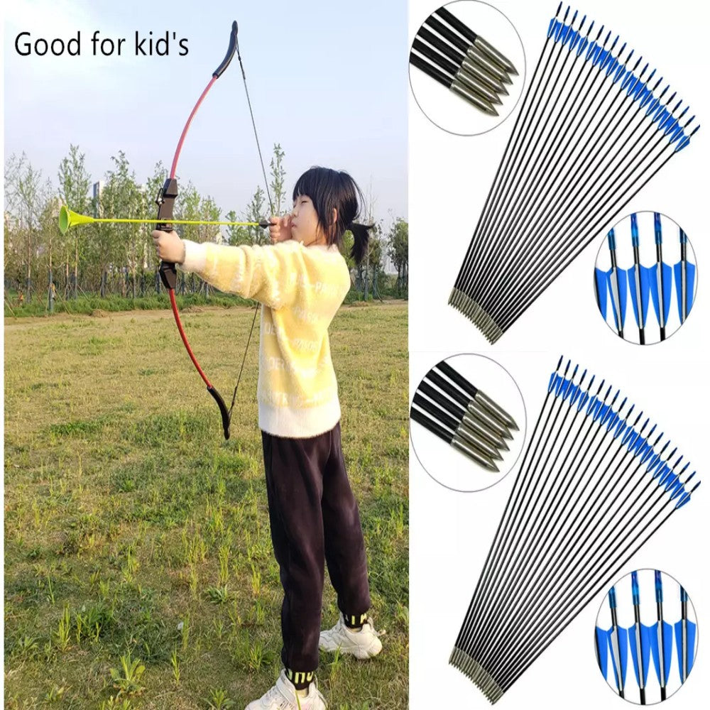 30 Fiberglass Archery Arrows for Target Practice