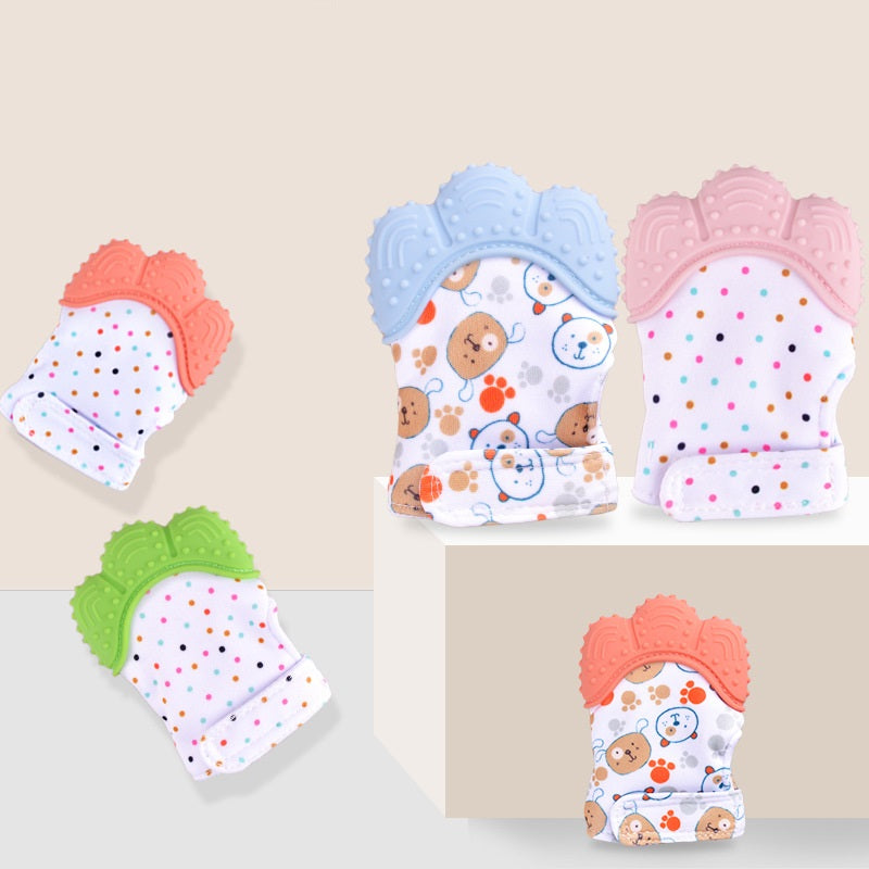 Baby teether silicone molar glove