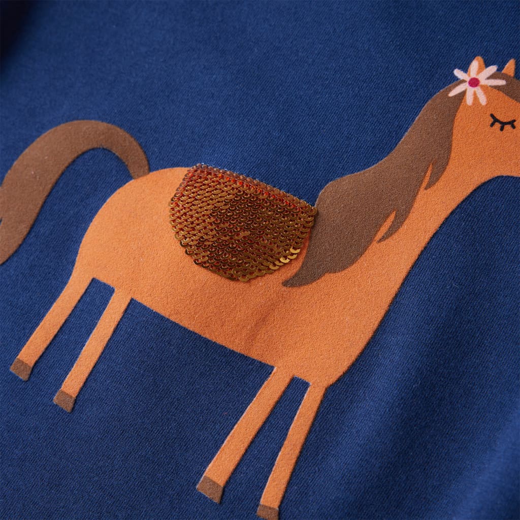 Children's long-sleeved pony shirt