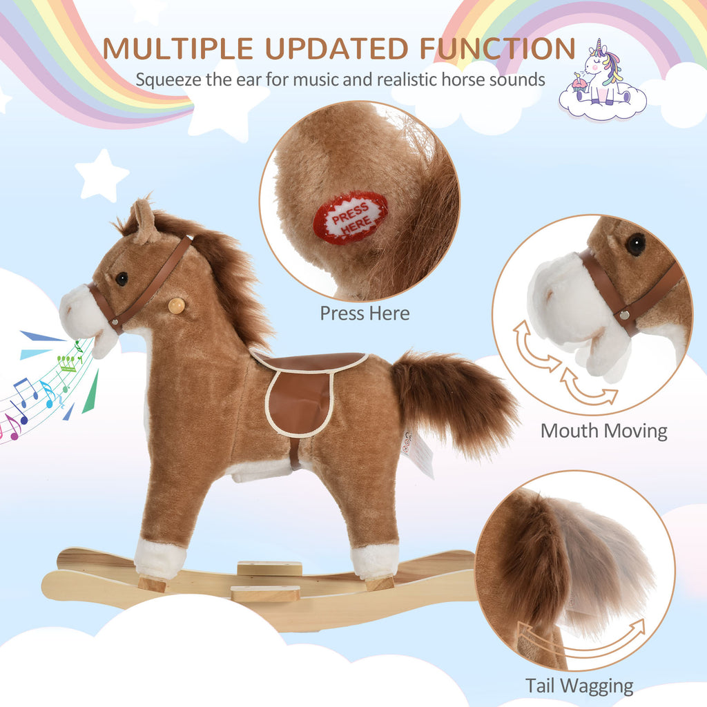 Rocking Horse with Sounds, Moving Mouth, Wagging Tail