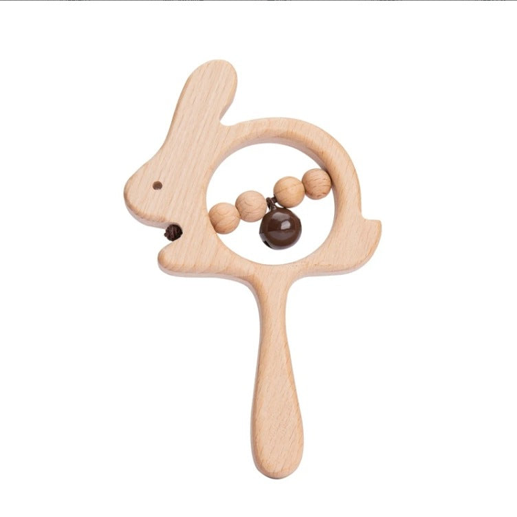 Hand-held Wooden Rattle