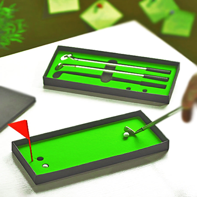 Desktop Mini Golf Ballpoint Pen Set