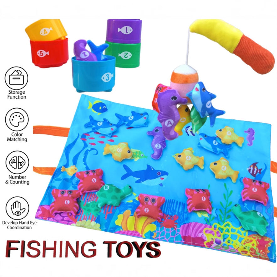 Fishing Play Mat with 3-D Early Education Toys