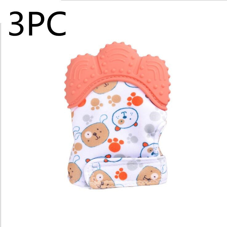 Baby teether silicone molar glove