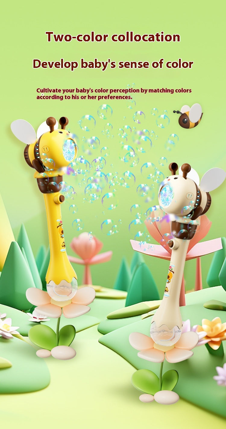Electric Lighting Bee Bubble Machine