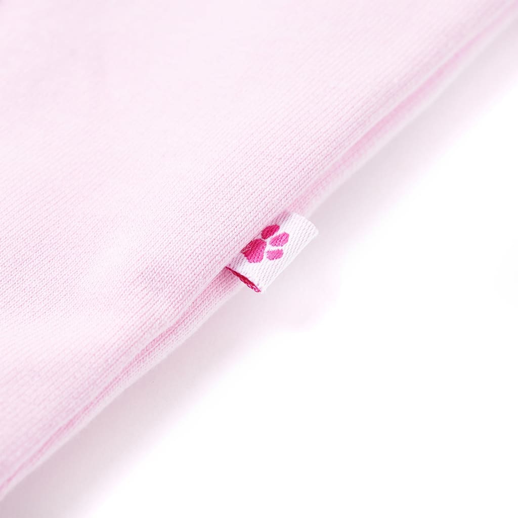 Children's light pink zip-up hoodie
