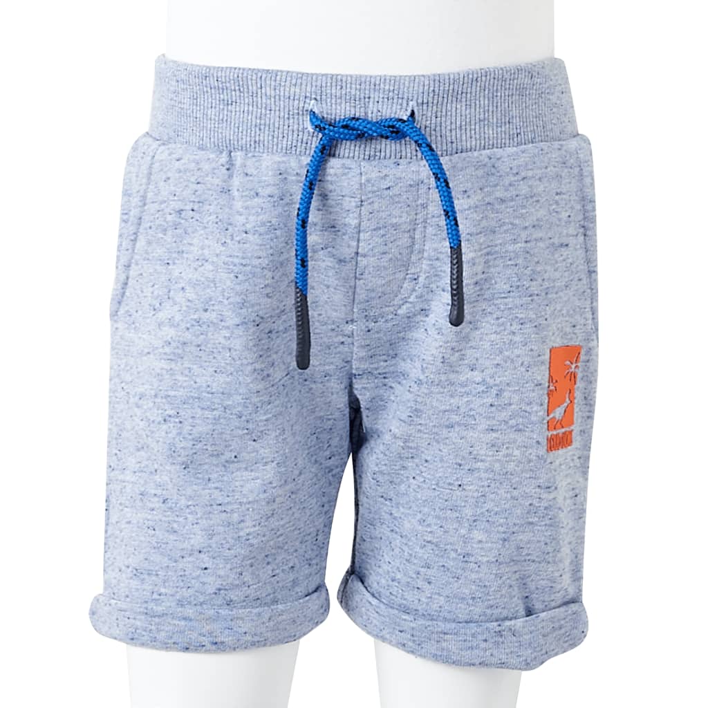 Children's jogging shorts with drawstring