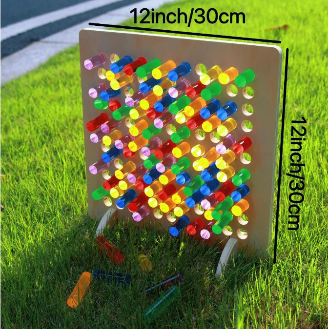 Montessori Rainbow Wire-wrap Board Pixel Art