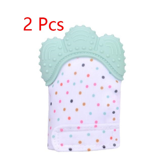 Baby teether silicone molar glove