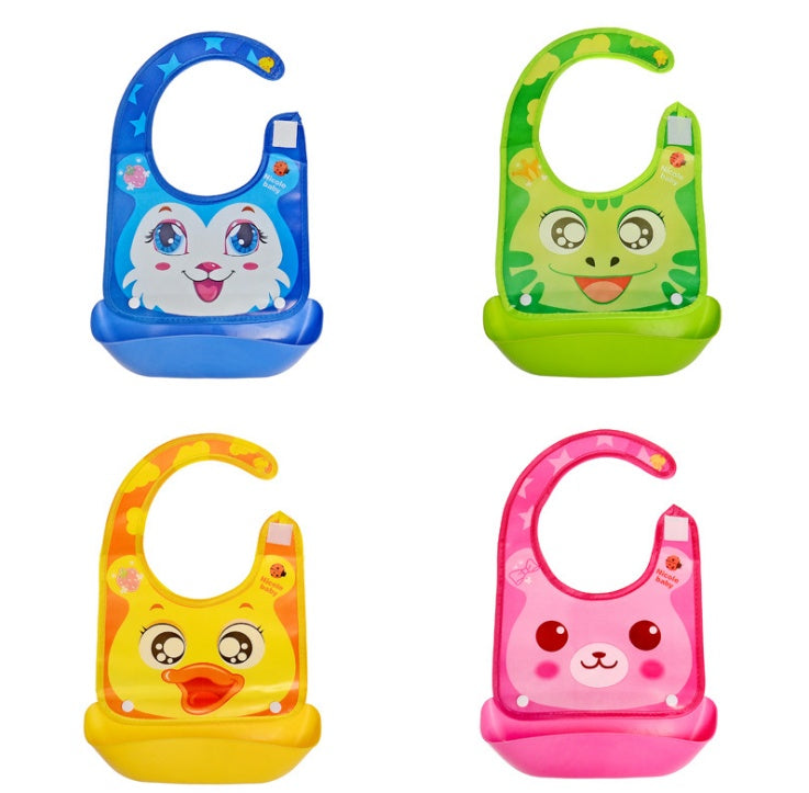 Cartoon Waterproof silicone Bib