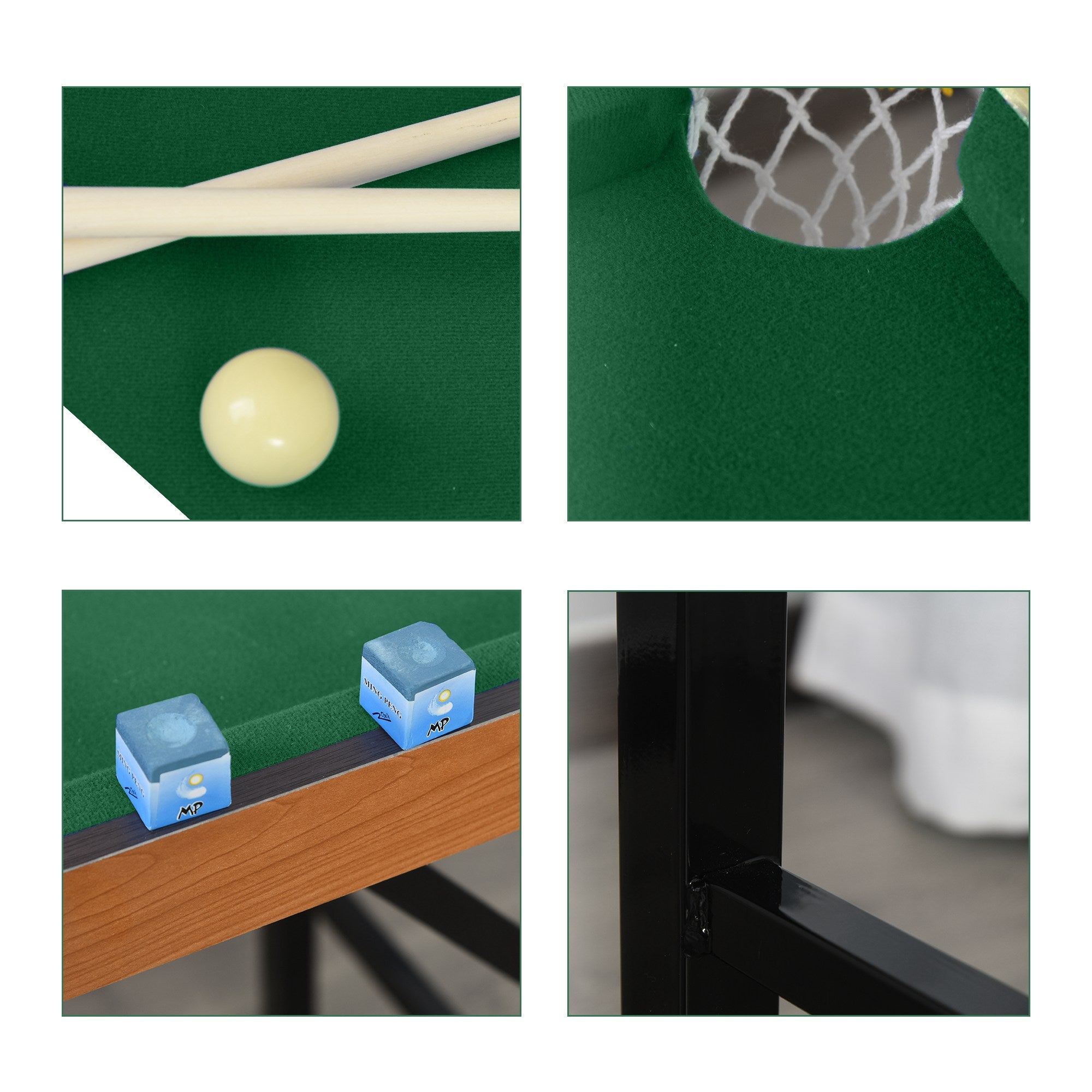 55" Portable Folding Billiards Table