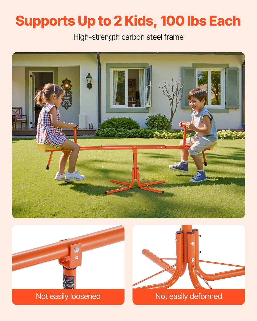 Kids Swiveling 360 Degrees Rotating Teeter Totter