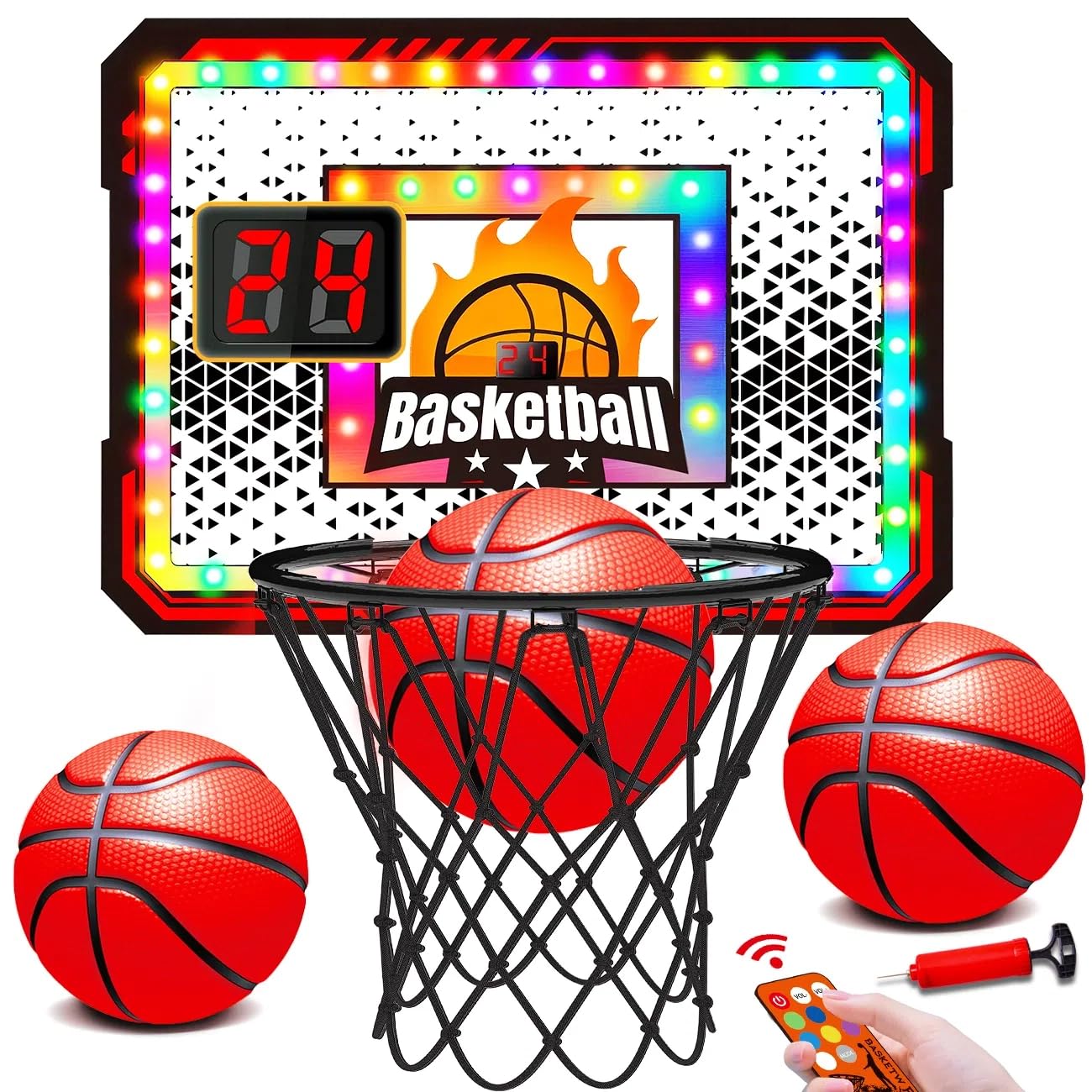 Indoor Light Up Basketball Hoop