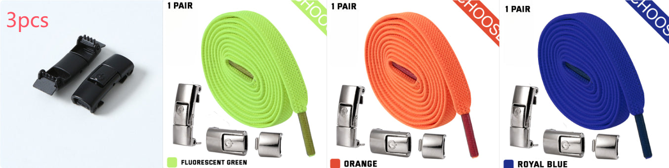 Press Lock Elastic Shoelaces