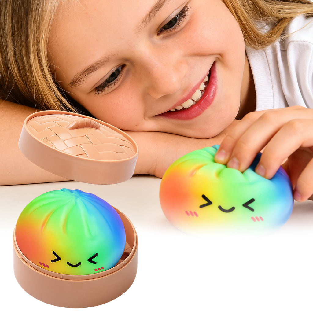 Rainbow Steamed Bun Squishy