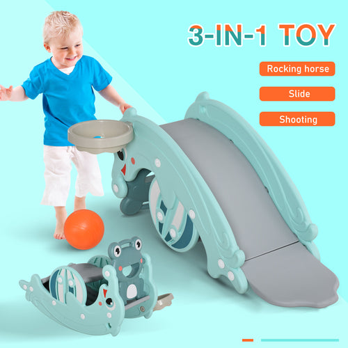 3-in-1 Kids Portable Slide Rocking Horse