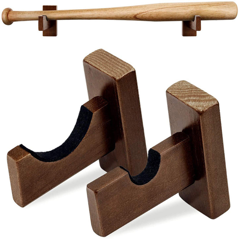 Wooden Baseball Bat Display Rack