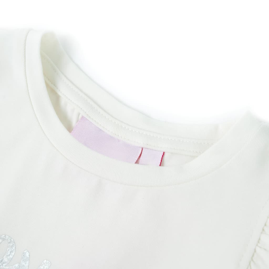 Girls shirt with ruffled sleeves