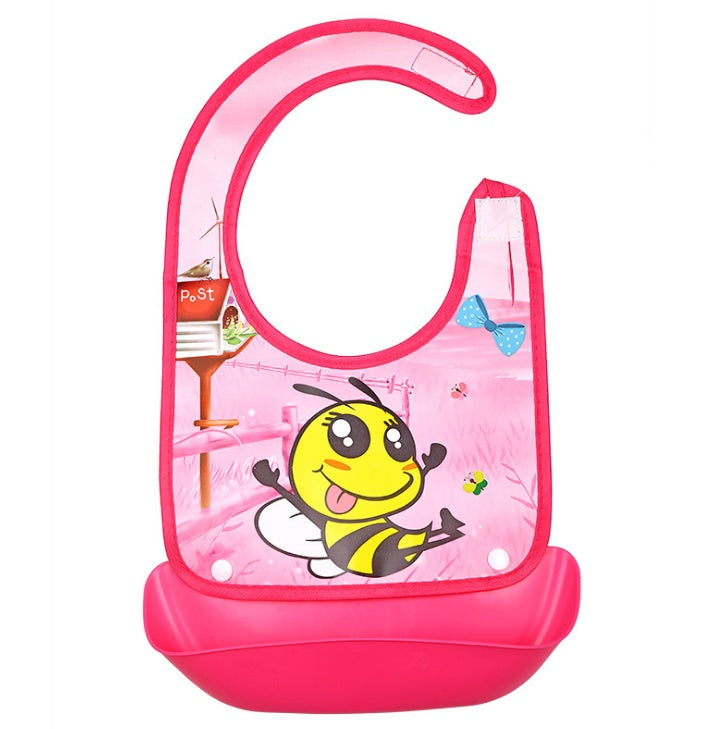 Cartoon Waterproof silicone Bib