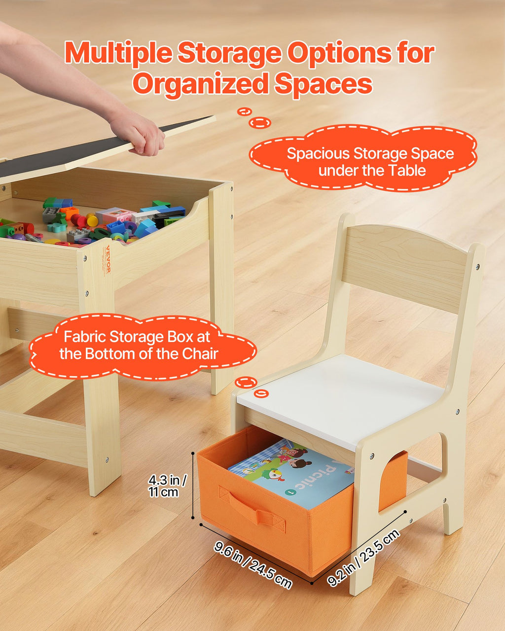 Kids Table And 2 Chairs Set
