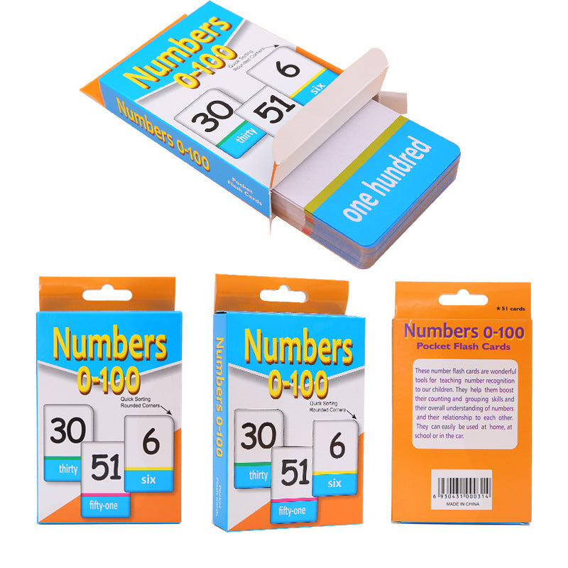 Children's Alphabet & Numbers to 100 Flash Cards